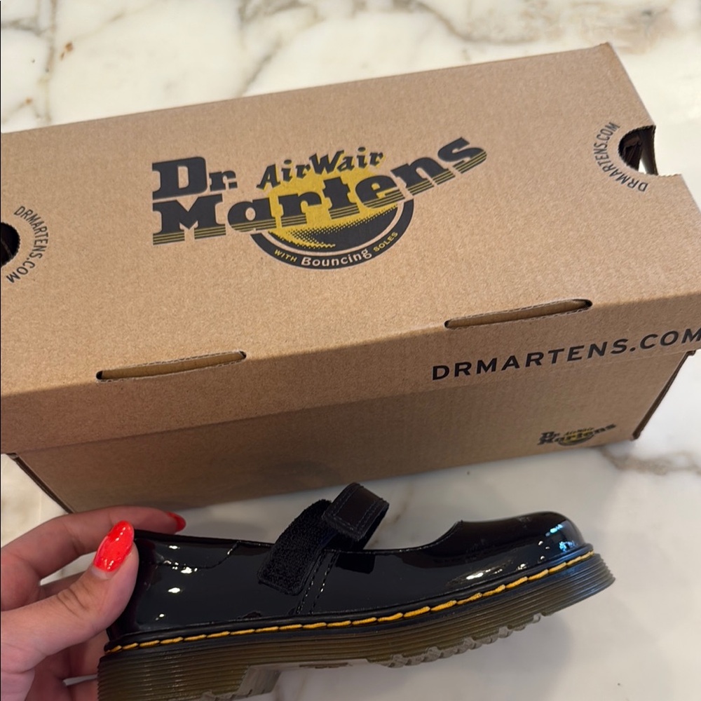 Dr. Martens Black Kids Shoes